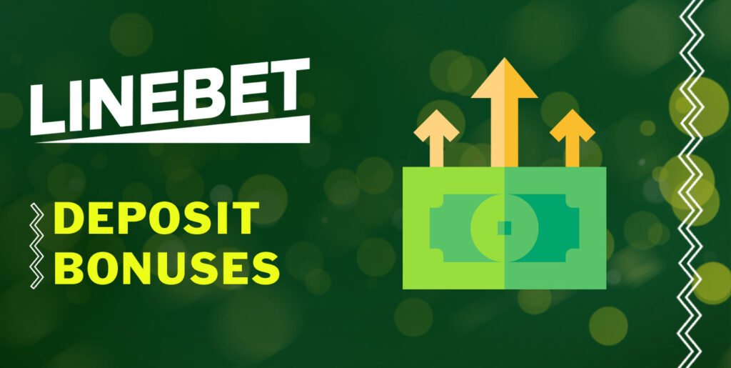 All avaliable deposit bonuses at Linebet