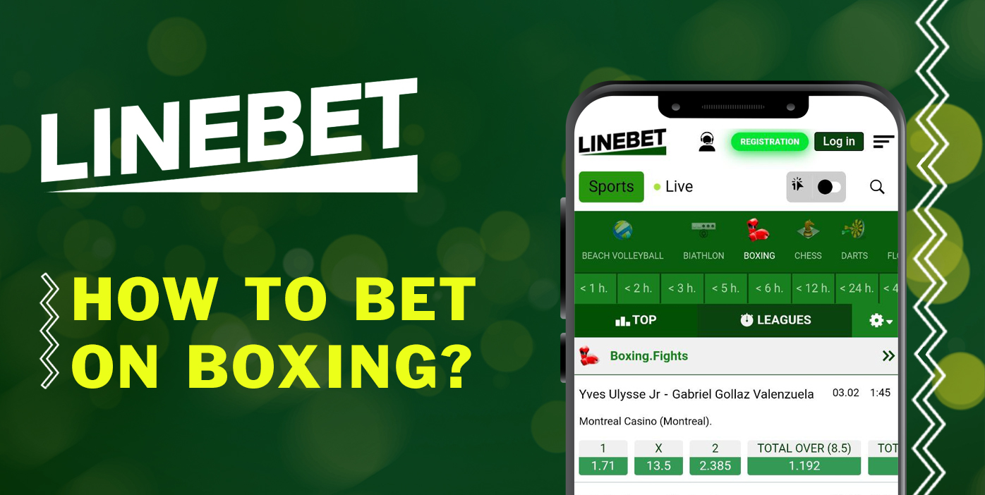 Instructions for new users of LineBet on how to bet on boxing